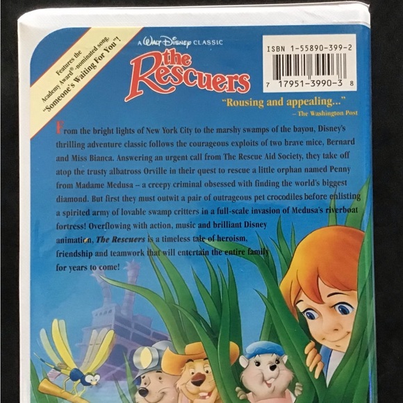Disney’s The Rescuers VHS - Picture 3 of 7